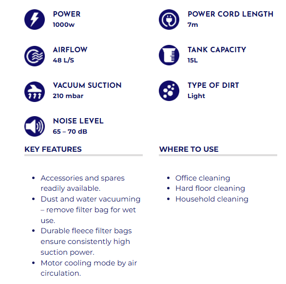 Cyclone 15 spec